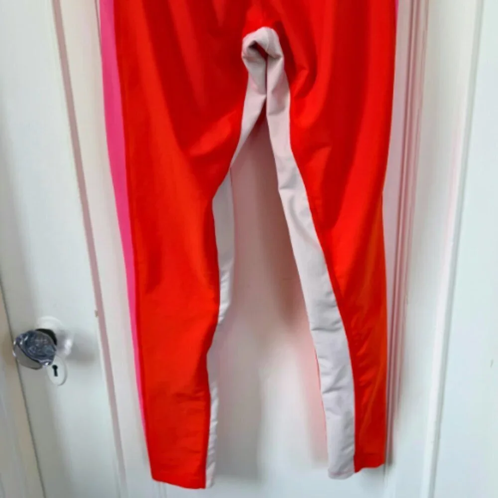 SAGE COLLECTIVE Orange Pink Colorblock Legging Size XS - Picture 8 of 16